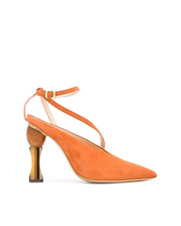 Оранжевые замшевые туфли от Jacquemus
