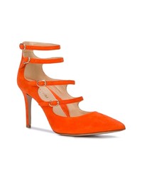 Оранжевые замшевые туфли от Marion Parke