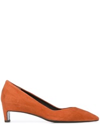 Оранжевые замшевые туфли от Robert Clergerie