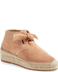 Оранжевые замшевые эспадрильи