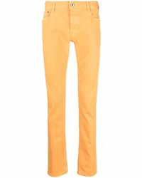 Мужские оранжевые зауженные джинсы от Just Cavalli