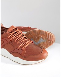 Мужские оранжевые кеды от Puma