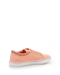 Женские оранжевые кеды от Lacoste