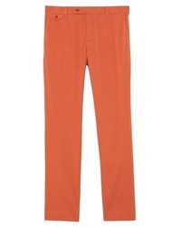 Оранжевые классические брюки
