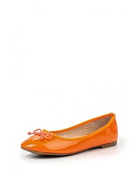 Оранжевые кожаные балетки от My&amp;My