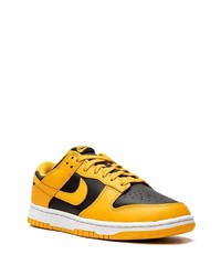 Мужские оранжевые кожаные низкие кеды от Nike