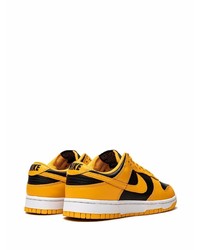 Мужские оранжевые кожаные низкие кеды от Nike