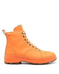 Мужские оранжевые кожаные рабочие ботинки от Camper