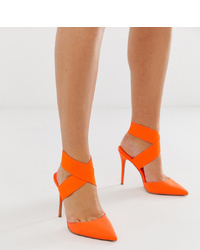 Оранжевые кожаные туфли от ASOS DESIGN