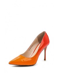 Оранжевые кожаные туфли от Dali