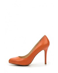 Оранжевые кожаные туфли от Dino Ricci