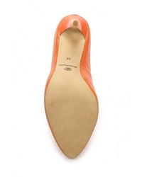 Оранжевые кожаные туфли от Dino Ricci