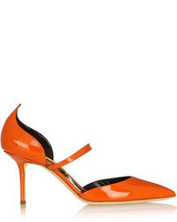 Оранжевые кожаные туфли от Rupert Sanderson