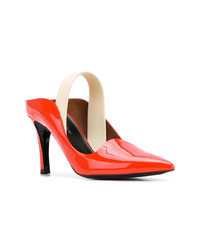 Оранжевые кожаные туфли от Proenza Schouler