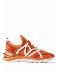 Мужские оранжевые кроссовки от Jimmy Choo
