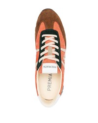 Мужские оранжевые кроссовки от Premiata