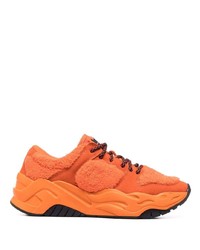 Мужские оранжевые кроссовки от Just Cavalli
