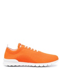 Мужские оранжевые кроссовки от Kiton