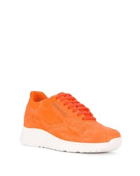 Мужские оранжевые кроссовки от Philipp Plein