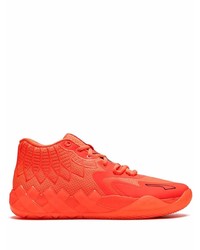 Мужские оранжевые кроссовки от Puma