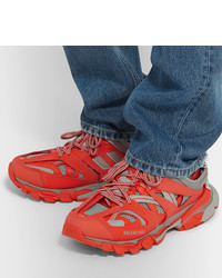 Мужские оранжевые кроссовки от Balenciaga