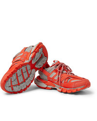 Мужские оранжевые кроссовки от Balenciaga