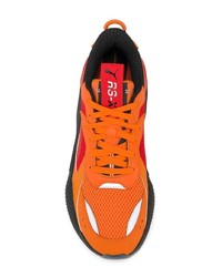 Мужские оранжевые кроссовки от Puma