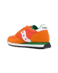 Мужские оранжевые низкие кеды от Saucony