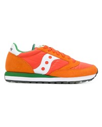 Мужские оранжевые низкие кеды от Saucony