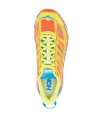 Мужские оранжевые низкие кеды от Hoka One One