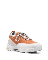 Мужские оранжевые низкие кеды от Roa