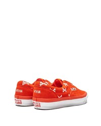 Мужские оранжевые низкие кеды от Vans