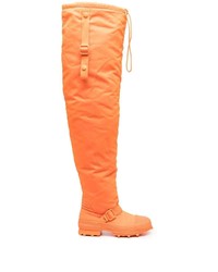 Мужские оранжевые рабочие ботинки из плотной ткани от CamperLab