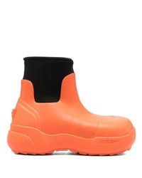 Мужские оранжевые резиновые ботинки челси от Ambush
