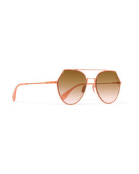 Женские оранжевые солнцезащитные очки от Fendi