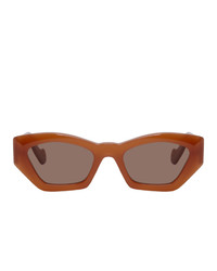 Женские оранжевые солнцезащитные очки от Loewe