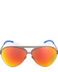 Женские оранжевые солнцезащитные очки от Mykita