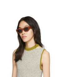 Женские оранжевые солнцезащитные очки от Loewe