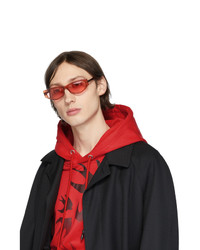 Мужские оранжевые солнцезащитные очки от McQ Alexander McQueen