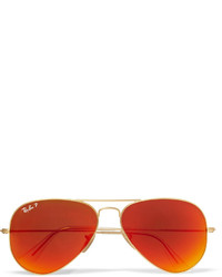 Мужские оранжевые солнцезащитные очки от Ray-Ban