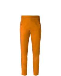 Оранжевые узкие брюки от Andrea Marques