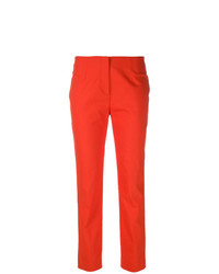 Оранжевые узкие брюки от Les Copains