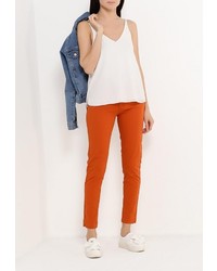 Оранжевые узкие брюки от Sinéquanone