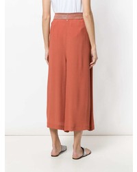 Оранжевые широкие брюки от Lorena Antoniazzi