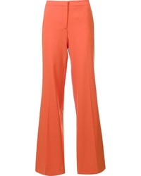 Оранжевые широкие брюки от Diane von Furstenberg