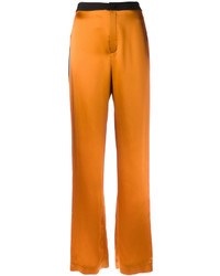 Оранжевые широкие брюки от Lanvin