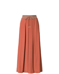 Оранжевые широкие брюки от Lorena Antoniazzi
