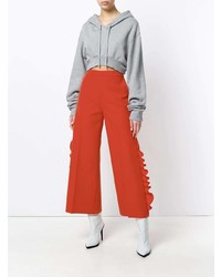 Оранжевые широкие брюки от MSGM