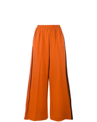 Оранжевые широкие брюки от Y-3