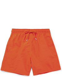 Оранжевые шорты для плавания